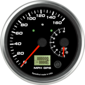 Dual Gauge - 160mph GPS Speedometer / 8K Tachometer (w/ turn signal and high beam)
